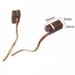 Bronzkefe 4x5x10 mm  (5x4x10 mm) DC12-24V motorokhoz, autó ventillátor, ablakemelő