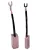 Bronzkefe 8x10x40 mm (10x8x40mm); Magas, 80% réztartalmú kefe, generátorokhoz ajánlott