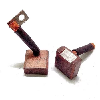   Bronze brushes kit  (4pcs), for agricultural tractor starter motors, size: 8x19x18mm (19x8x18mm)
