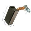   Bronze brushes kit  (4pcs), for agricultural tractor starter motors, size: 7x18x17mm (18x7x17mm)