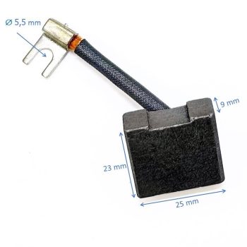   Bronz grafit szénkefe, elektromos targonca motorokhoz méret:  9x25x23mm (25x9x23mm)