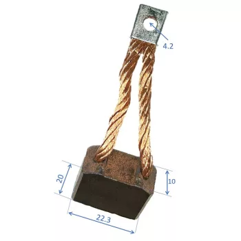   carbon brush for forklift engines size: 10x20x25mm (20x10x25mm)