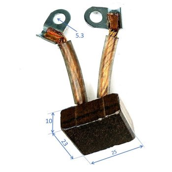   Bronzkefe mezőgazdasági traktor indítómotorokhoz, indító kefe, méret: 10x23x25mm (23x10x25mm)