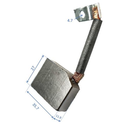 Bronz grafit četkica, elektromotorji za viličarje velikost: 9x25x23mm (25x9x23mm)