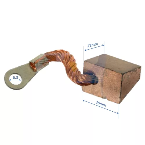 Bronzebürste, neu Typ MTZ für Traktoranlasser, Anlasser Anlasser Kohlebürste, trapezförmig shaped: 17x20x22xmm (20x17x22mm)