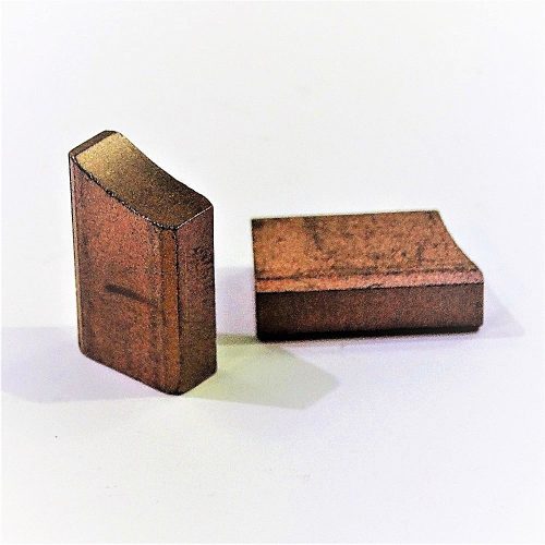 Bronzkefe csúszógyűrűhöz J204 6x12x20mm (12x6x20) pl: nagyáramú DC motorokhoz, indítómotorhoz, szinkron gépekhez