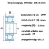 bearing 2X6X2,5 MR62ZZ, 2Z 
