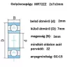 bearing 2X7X3 MR72ZZ, 2Z 