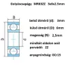 bearing 3X6X2,5	MR63ZZ, 2Z 