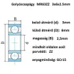 bearing 3X6X2,5	MR63ZZ, 2Z 