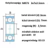 bearing 3X7X2,5	MR73ZZ, 2Z 