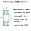 Csapágy 3X9X4	MR93ZZ, 2Z 