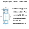 bearing 4X7X2,5	MR74ZZ, 2Z 