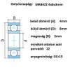bearing 4X8X3	MR84ZZ, 2Z 