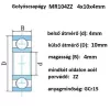 Kugellager 4X10X4	MR104ZZ, 2Z 