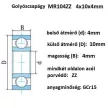 bearing 4X10X4	MR104ZZ, 2Z 