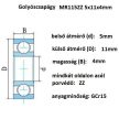 ložisko 5X11X4	MR115ZZ, 2Z 