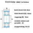 bearing 6x15x5 696ZZ, 2Z 