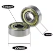 bearing 8x22x7 608ZZ, 2Z (also for 3D printer)
