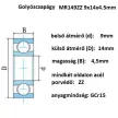 bearing 9X14X4,5	MR149ZZ, 2Z 