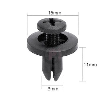   Clips de fixare din plastic pentru tapițerie, capac, protecție CYT0180 (6,25mm)