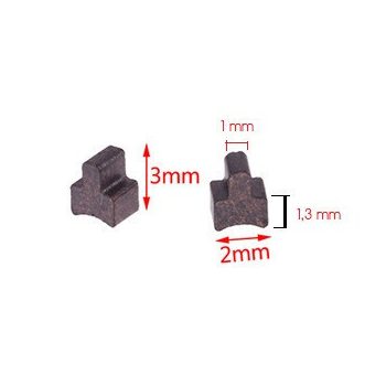 Mini szénkefe 2x3 mm