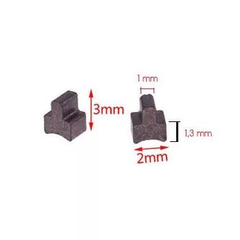 Mini carbon brush 2x3 mm