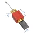 washing machine carbon brush 5x15x20mm (15x5x20) size- and machine compatible: Miele Laundry W700, W800, W900