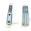 Perie de carbon pentru aspirator, sistem de aspirație, cu carcasă din cupru, dimensiune: 6,3x11x17mm (11x6,3x17mm)