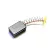 carbon brush 6x9x13 mm (carbon brush 9x6x13mm) ; groove on the side, rabbet