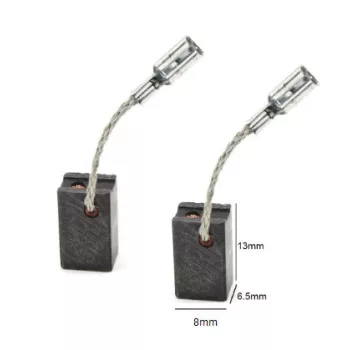   Szénkefe 6,5x8x13mm KATAPULTOS/ÖNKIOLDÓS (8x6,5x13mm) méret- kompatibilitás: Bosch 1619P02870, 1619P02803, 1619P02804, 1-619-P02-870, 1-619-P02-803, 1-619-P02-804, MX25E, GWS7-125, GWS7-125T, GWS7-125ET, GWS720, GWS750, GWS7-100