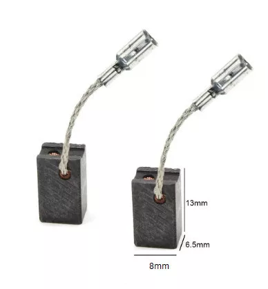 Szénkefe 6,5x8x13mm KATAPULTOS/ÖNKIOLDÓS (8x6,5x13mm) méret- kompatibilitás: Bosch 1619P02870, 1619P02803, 1619P02804, 1-619-P02-870, 1-619-P02-803, 1-619-P02-804, MX25E, GWS7-125, GWS7-125T, GWS7-125ET, GWS720, GWS750, GWS7-100