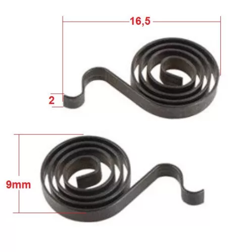 carbon brush , compression spring BOSCH GWS7-100 16,5x9x2mm