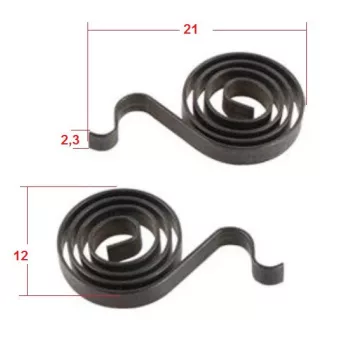 carbon brush , compression spring 21X12X2,3 mm