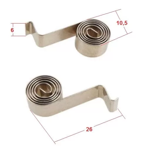 carbon brush , compression spring 26X10,5X6 mm