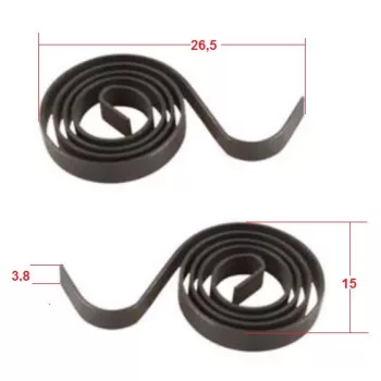 carbon brush , compression spring 26,5X15X3,8 mm