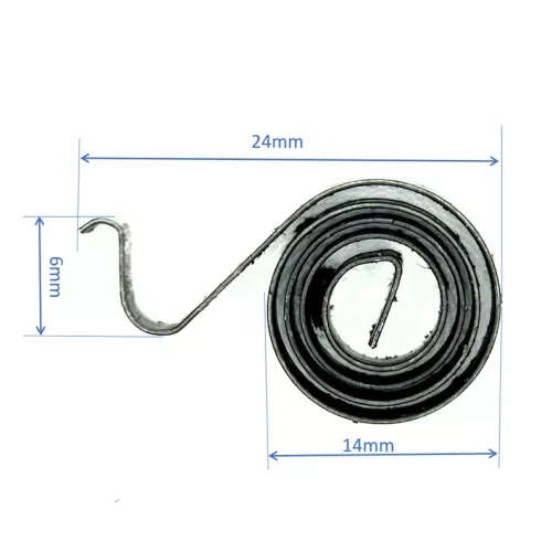 SZÉNKEFE FESZÍTŐ RUGÓ 24X14X4 mm; méret- kompatibilitás: Bosch GSH11E , 1614652004