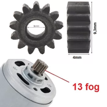   Acél meghajtó fogaskerék 13-fog AKKUMULÁTOROS kéziszerszámokhoz (RS550 motorra)
