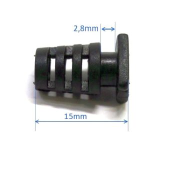 Protecție pentru cablu, anti-fragilitate, 5mm negru.