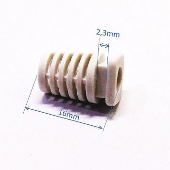 Protecție pentru cablu, anti-fragilitate, 5,3mm alb.