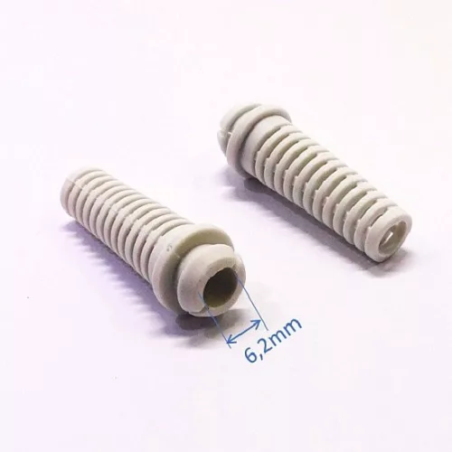 Cable breakguard, anti-shatterproof 6,2mm white color