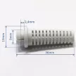 Cable breakguard, anti-shatterproof 6,2mm white color