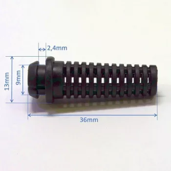Cable breakguard, anti-shatterproof 6,2mm black color