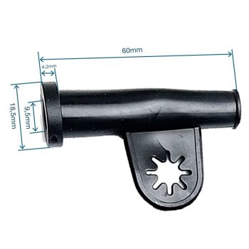 Protecție pentru cablu, anti-fragilitate din cauciuc 9mm