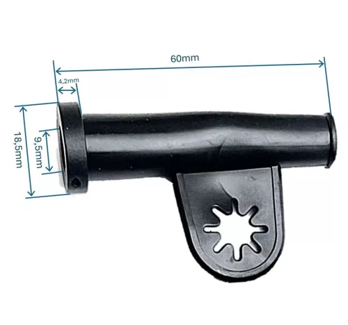 Cable breakguard, anti-shatterproof rubber 9mm