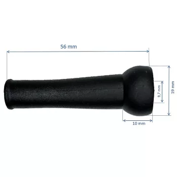 Cable breakguard, anti-shatterproof rubber 9mm