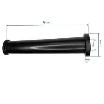 Cable breakguard, anti-shatterproof rubber 9mm