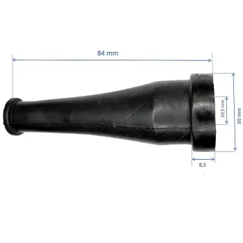 Cable breakguard, anti-shatterproof rubber 9mm