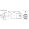   RS-555 EGYENÁRAMÚ FOGASKERÉK NÉLKÜL RS555 MINI MOTOR, DC 12V / 10000 FORDULAT