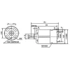   RS-550 DC voltage csere motor, DC 10,8V, 21500 RPM, 60W, without gear drive , for cordless Li-ion battery machines, power tools